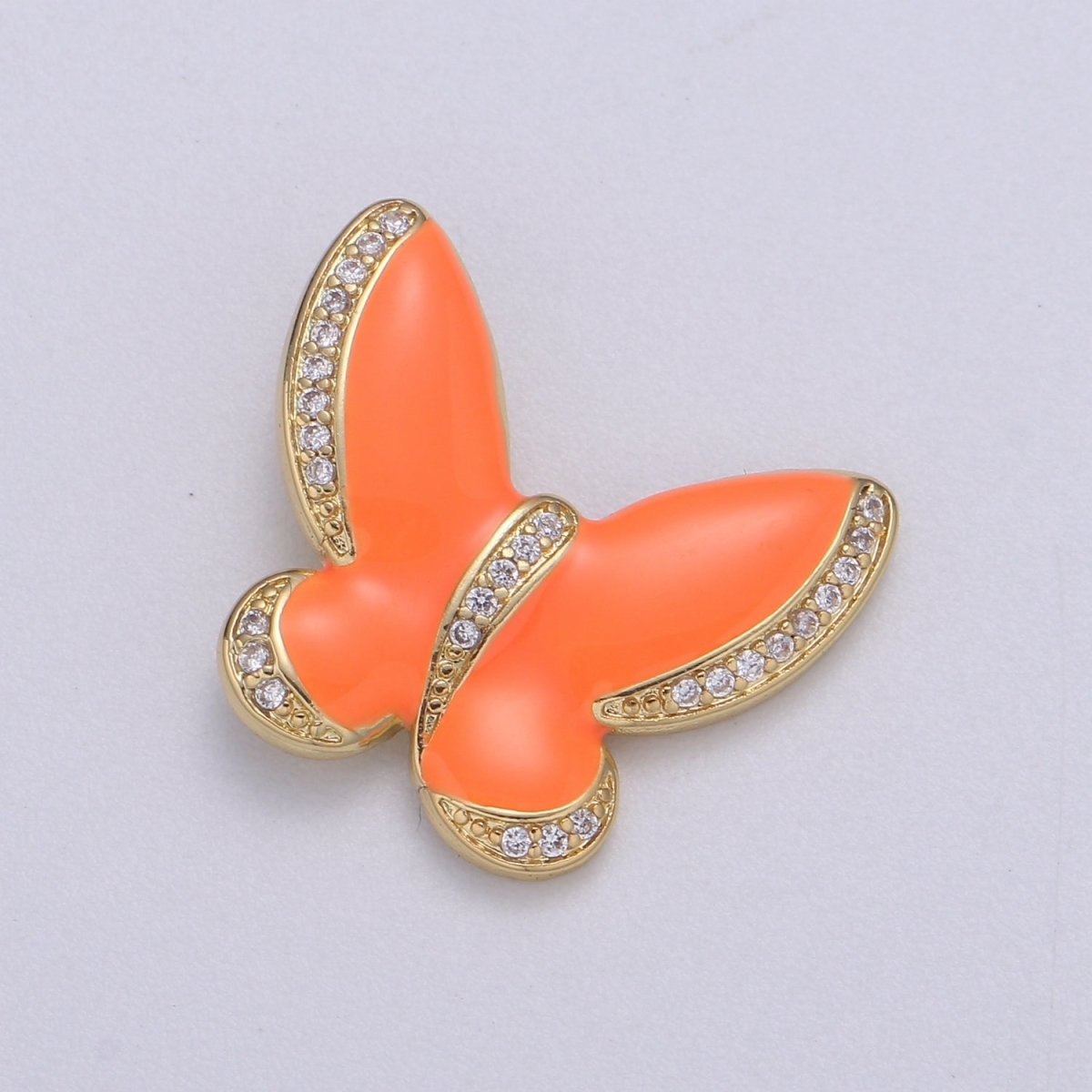 Enamel butterfly charm necklace Dainty Mariposa Charm Pendant for bracelet Jewelry Making Supply Blue, Black Pink Red White Evil Eye H-755 H-781 H-783 H-825 H-827 H-833 H-839 - DLUXCA