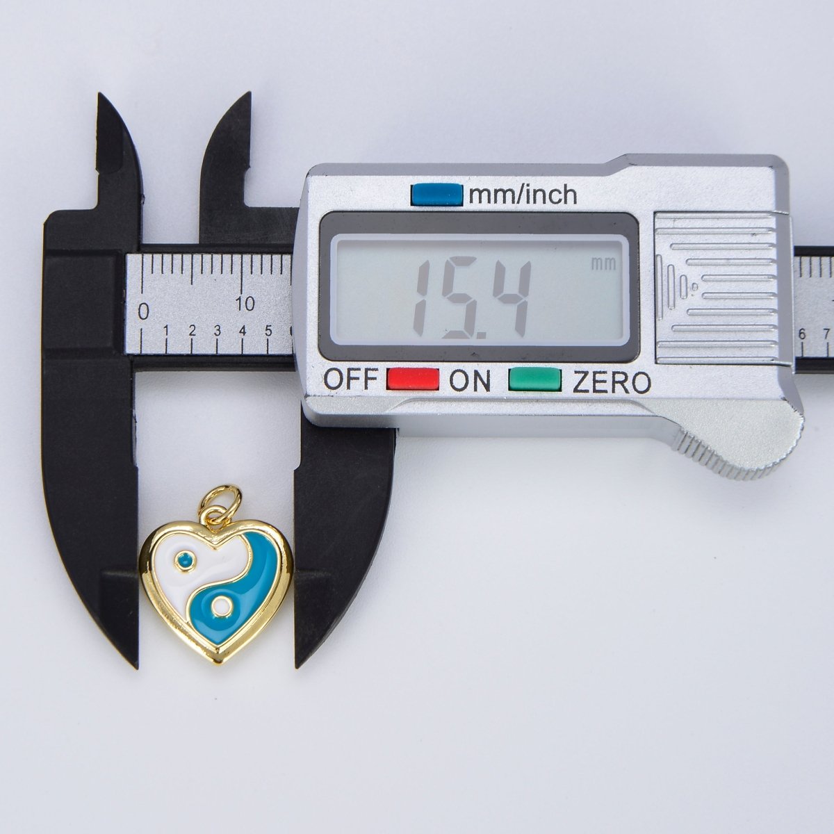 Enamel Heart 14K Gold Filled Heart Charm Yin & Yang Charms for Bracelet Necklace Earring Colorful Y2K E-295 - E-304 - DLUXCA