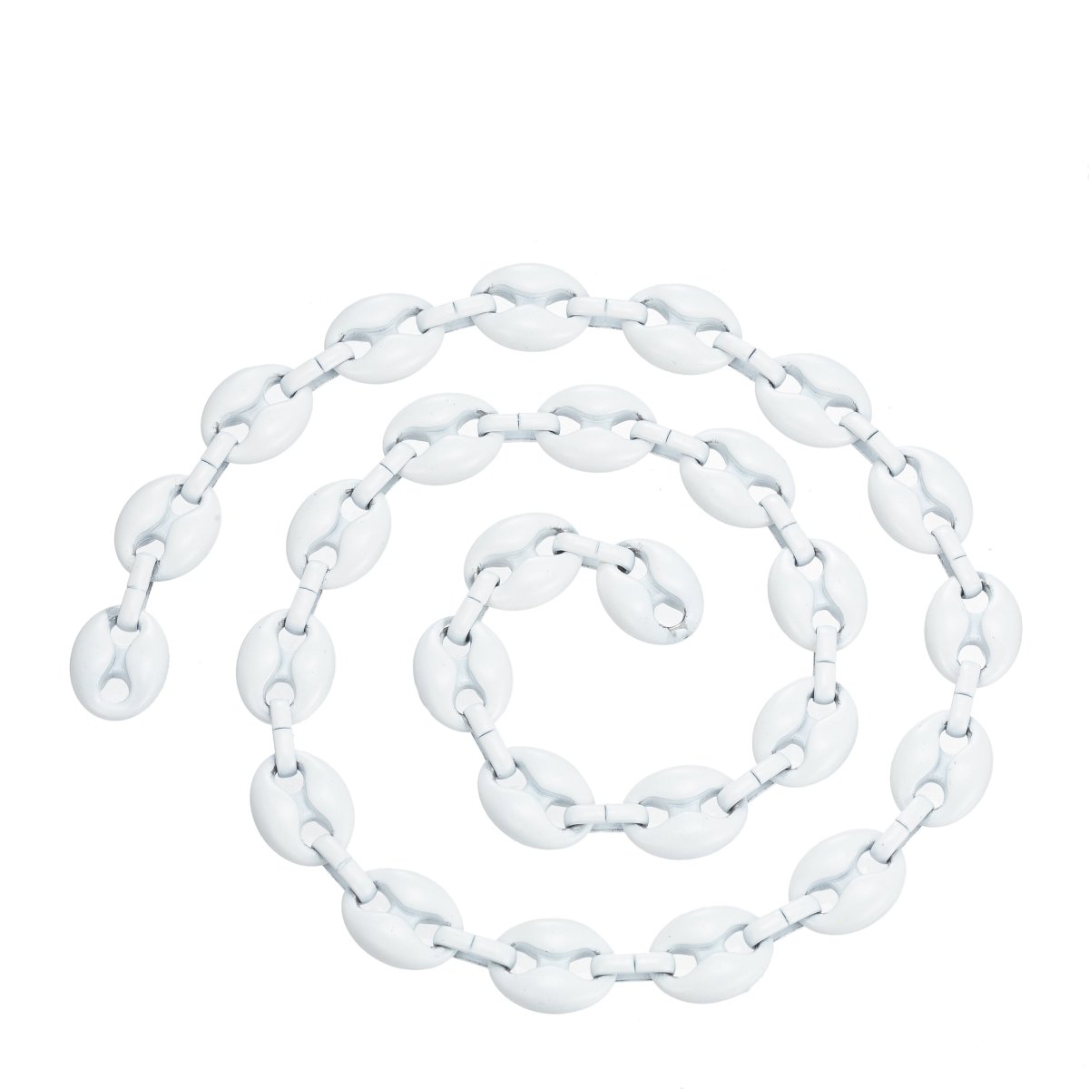 Enamel Mariner Anchor Chain, Colorful Link Neon Enamel Chain per Yard For Jewelry Making | ROLL-507 Clearance Pricing - DLUXCA