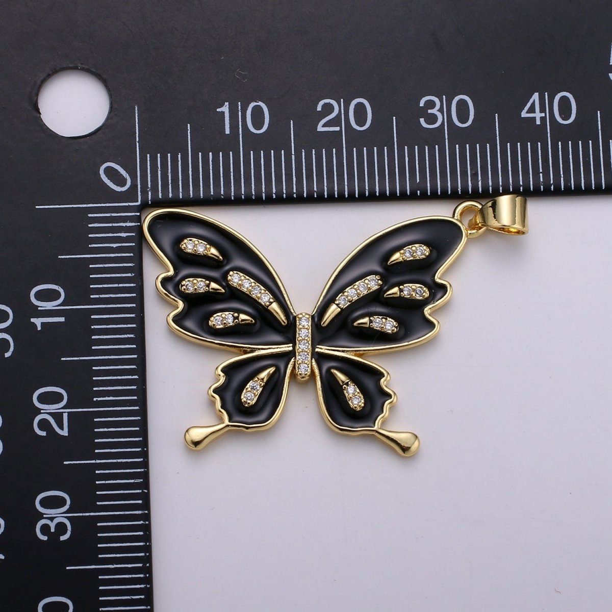 Enamel Mariposa Butterfly Gold Filled Butterfly Pendant Dream Animal Lover Necklace Pendant Charm Designer Colorful Jewelry Making J-129-J-133 - DLUXCA