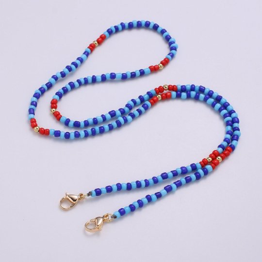 Face mask lanyard Adult Kids, Beaded mask lanyard, Face Mask Chain, facemask holder, FaceMask Lanyard, Mask Lanyard strap - DLUXCA