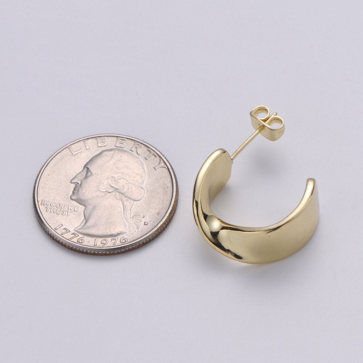 Fancy Gold Hoop Earrings, Gold Hoops, Bold Hoop Earrings, Twisted Hoop Earrings, Dainty Hoops, Minimalist Earrings, Modern Earrings, Gift Q-248 - DLUXCA