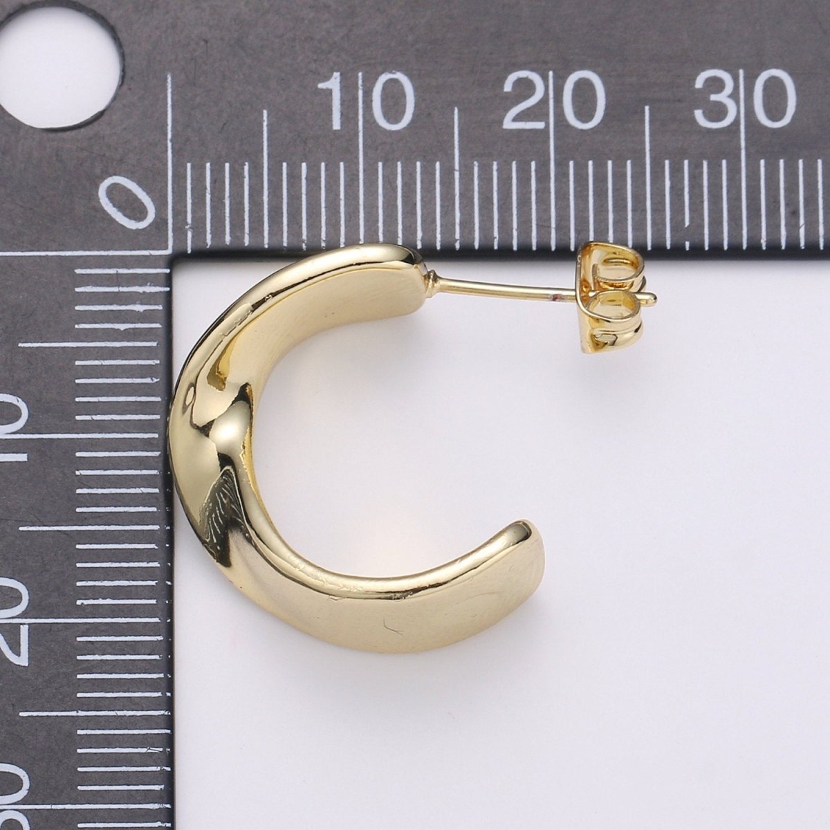 Fancy Gold Hoop Earrings, Gold Hoops, Bold Hoop Earrings, Twisted Hoop Earrings, Dainty Hoops, Minimalist Earrings, Modern Earrings, Gift Q-248 - DLUXCA