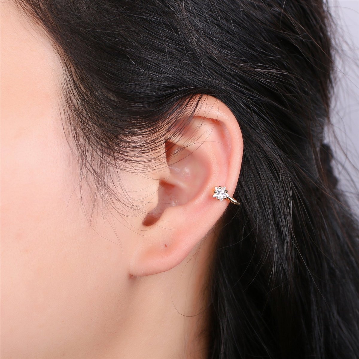 Flower Gold Filled Earcuffs - K-220 - DLUXCA