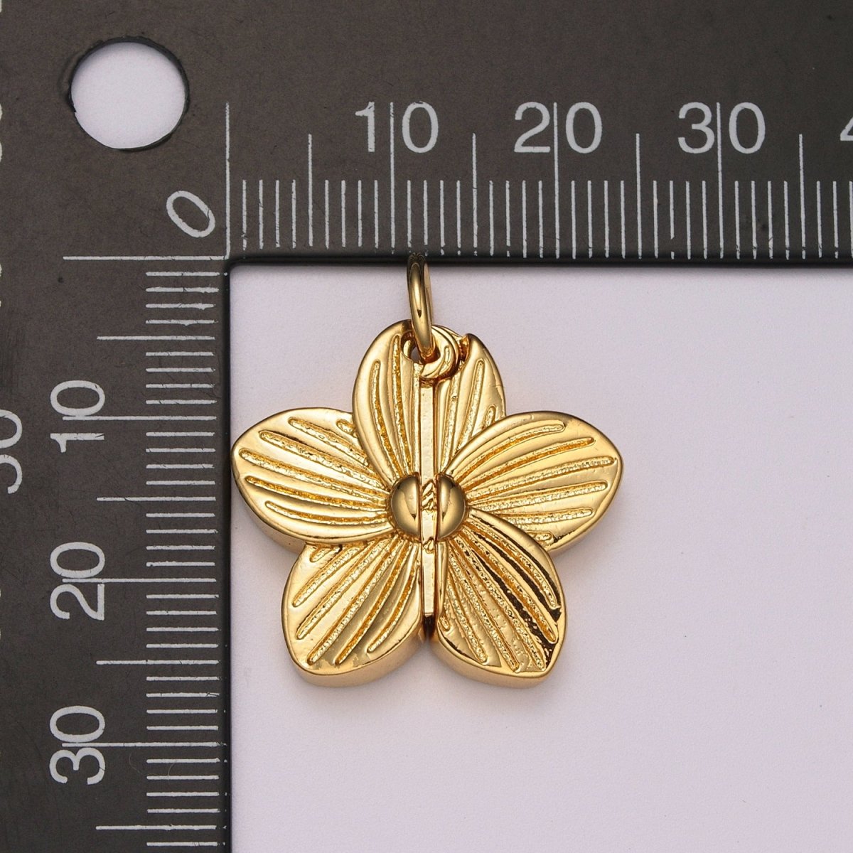 Flower Locket Charm Necklace Encouraging Word Pendant Necklace Engraved Jewelry M-834 - M-837 - DLUXCA