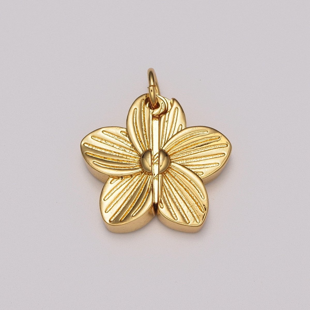 Flower Locket Charm Necklace Encouraging Word Pendant Necklace Engraved Jewelry M-834 - M-837 - DLUXCA