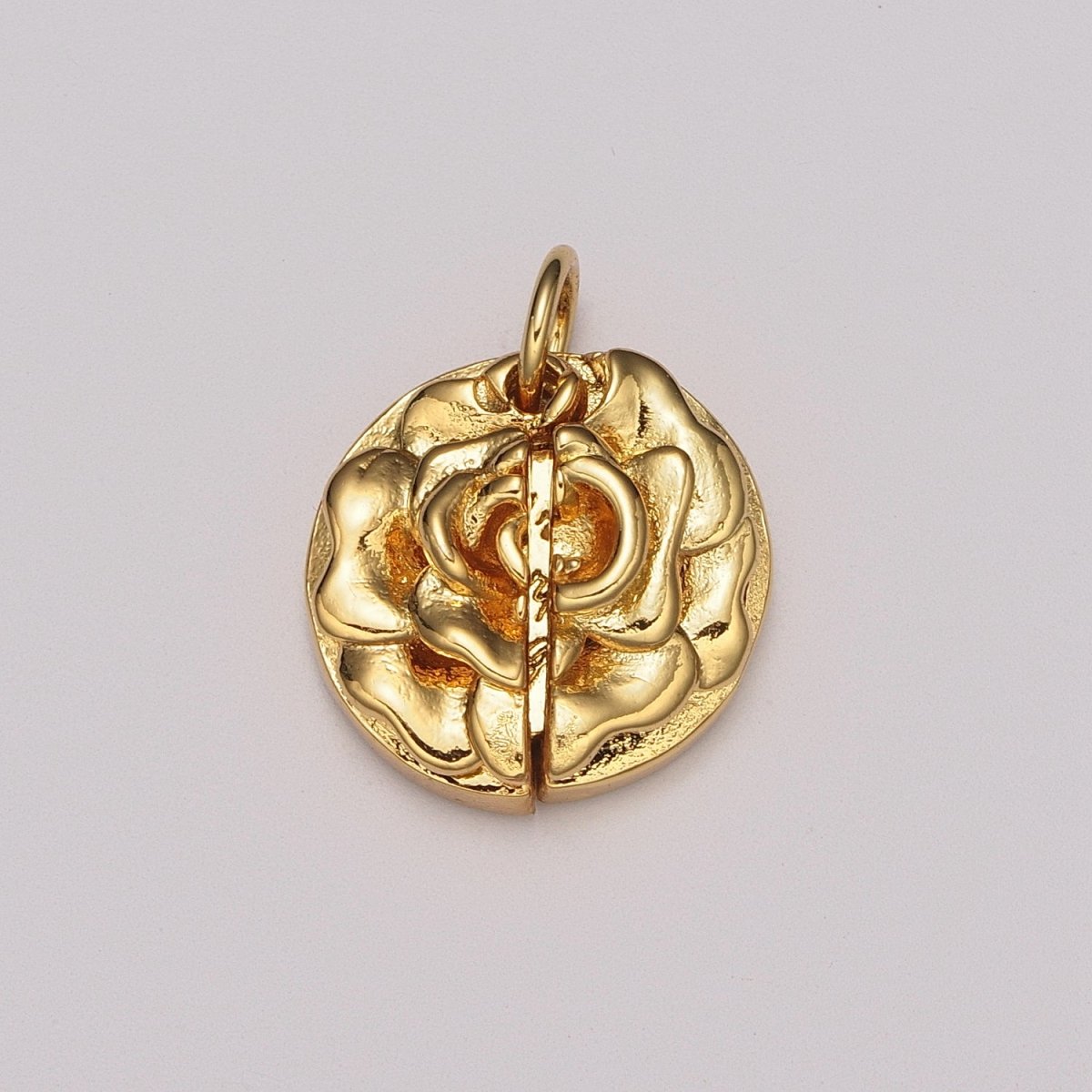 Flower Locket Charm Necklace Encouraging Word Pendant Necklace Engraved Jewelry M-834 - M-837 - DLUXCA