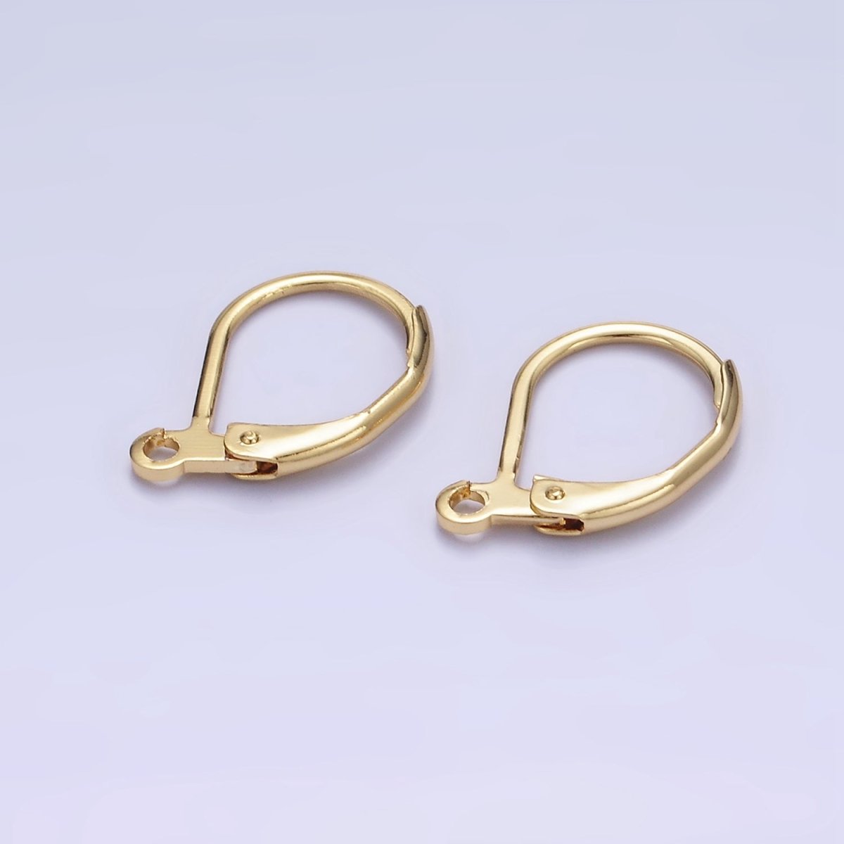 French Lever Back Earrings Supply with Loop Lever Back Earring Findings for Earring Making Supply Z-759 - DLUXCA
