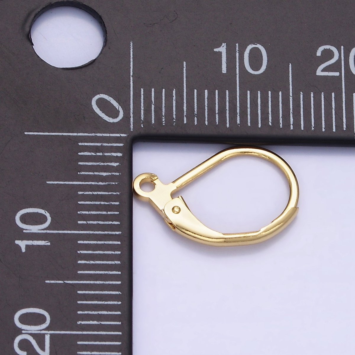 French Lever Back Earrings Supply with Loop Lever Back Earring Findings for Earring Making Supply Z-759 - DLUXCA