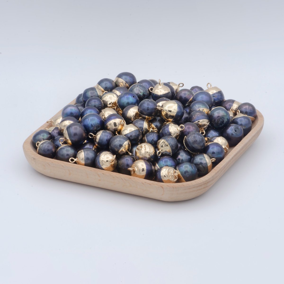 Freshwater Pearl Black Pearl Baroque Charm P-1819 - DLUXCA