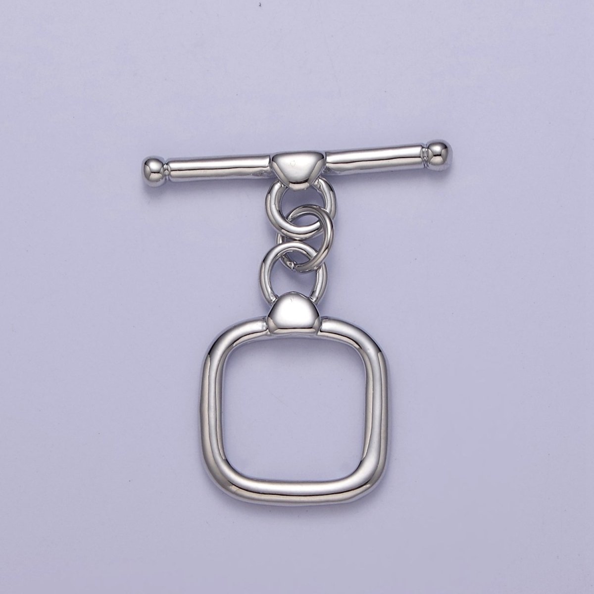 Geometric Square Toggle Clasp Connector, 24k Gold Filled Toggle Clasp, Jewelry End Clasp for Bracelet, Necklace Closure L-687 L-688 L-689 - DLUXCA