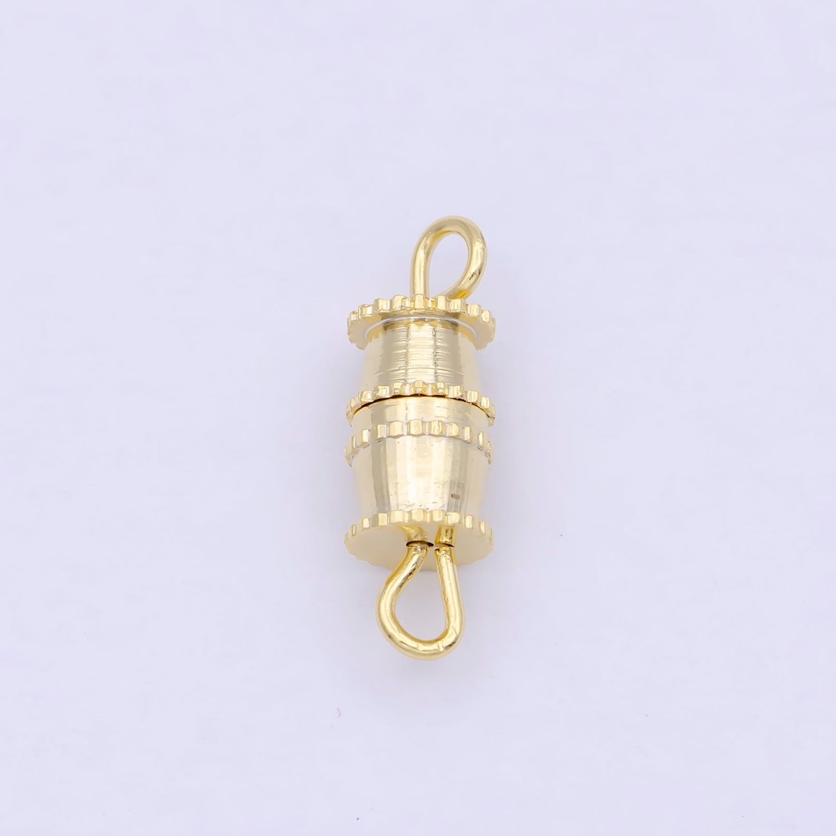 Gold Barrel Screw Clasp - Screw-On Clasp for Necklaces Bracelet Silver or Gold Color K-007 K-011 - DLUXCA