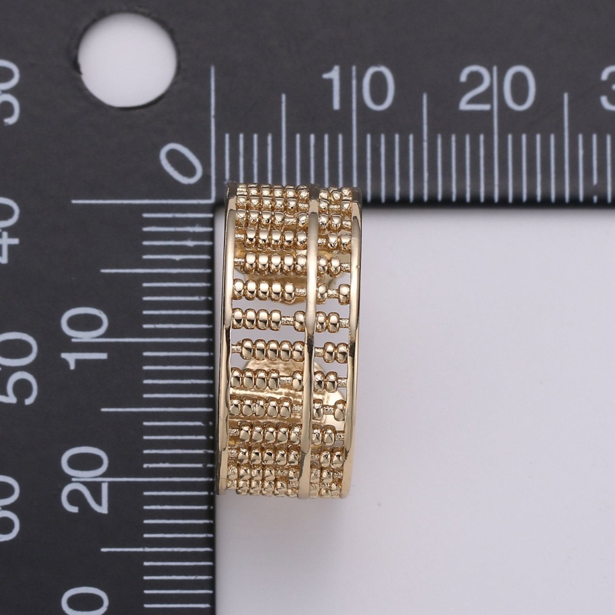 Gold Beaded Ring, Statement Ring, Chunky Dome Ring, Stackable Ring Thick Gold Ring Antique Gold Ring adjustable ring, R-013 R-014 - DLUXCA