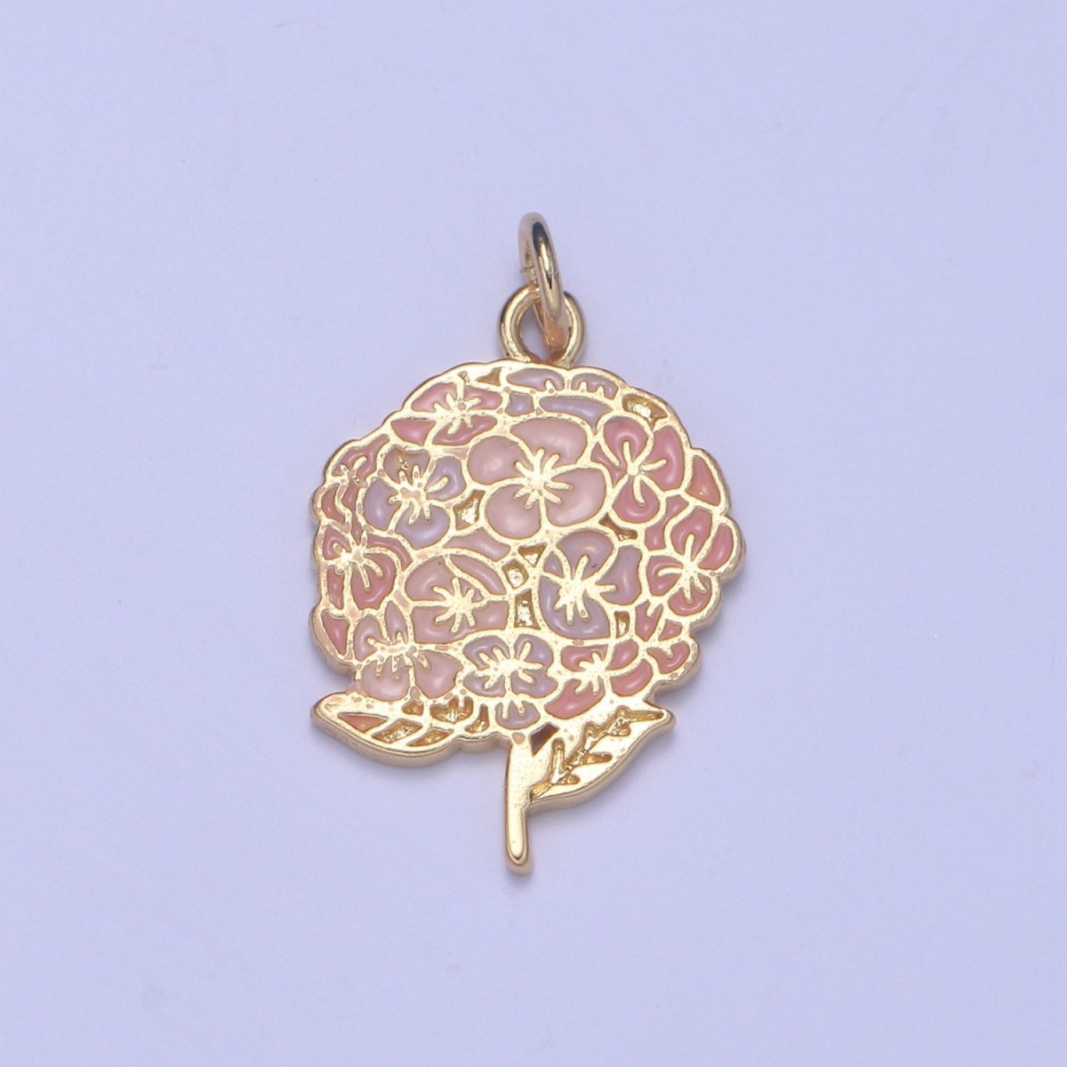 Gold Bouquet Charms - wedding bouquet charms - Daisy Flower Charm -Enamel Bridal Wedding Bridesmaid Gifts Necklace Charm Jewelry Making E-290 E-291 - DLUXCA