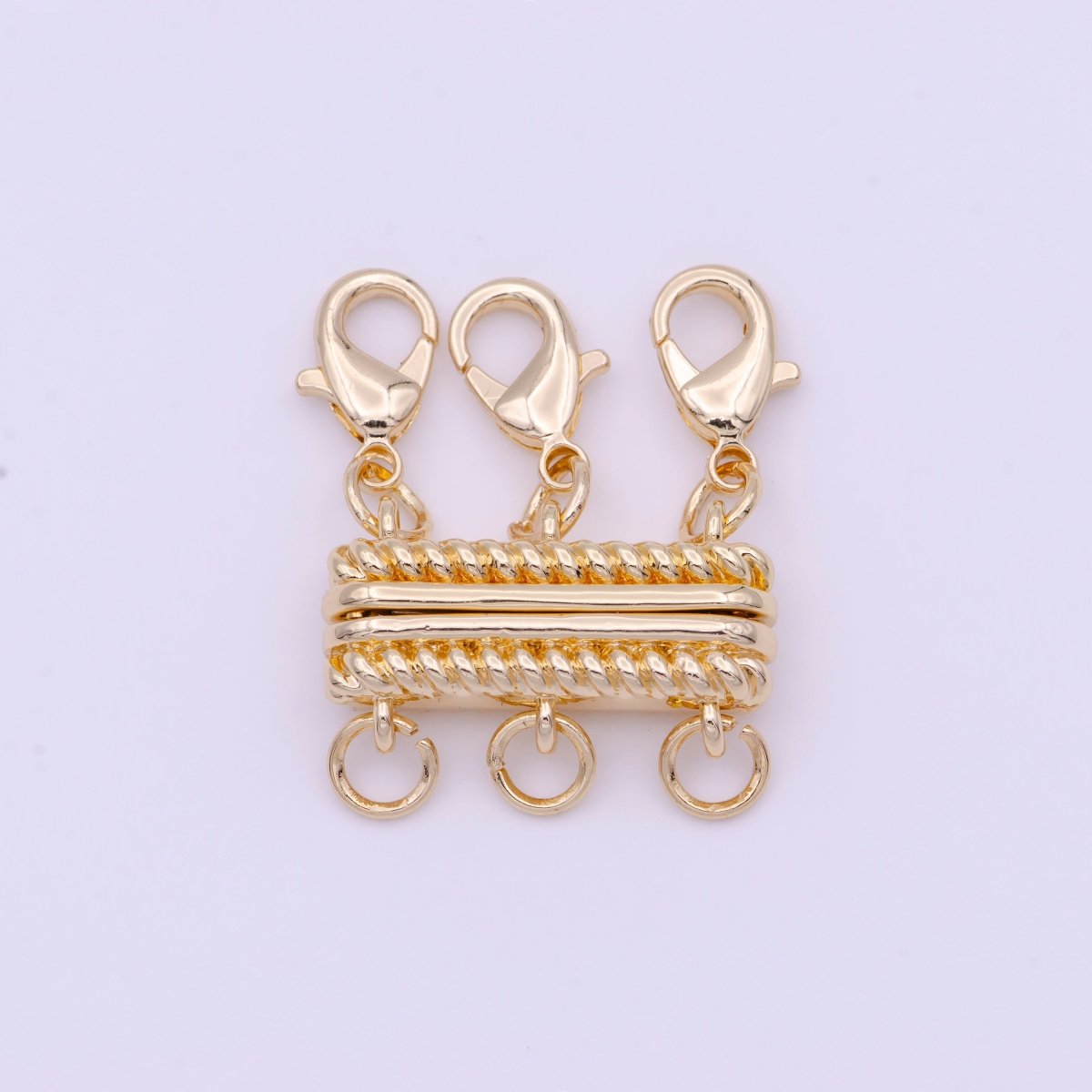 Gold Braided Magnetic Lobster Clasps Detangler Jewelry Supply | K-082 K-292 - DLUXCA