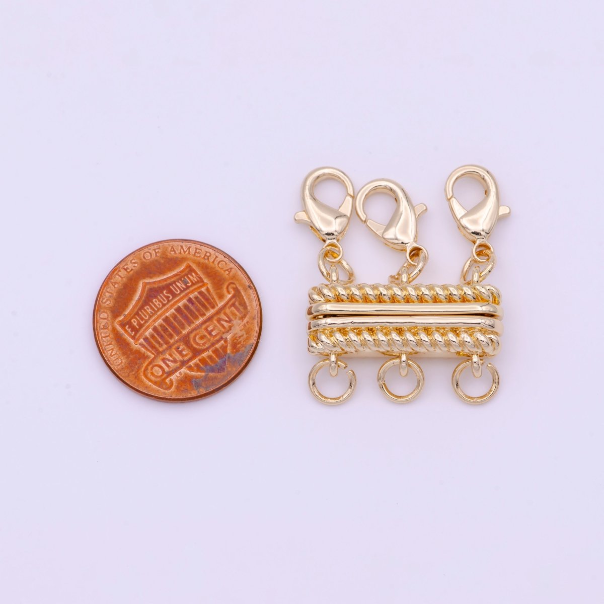 Gold Braided Magnetic Lobster Clasps Detangler Jewelry Supply | K-082 K-292 - DLUXCA