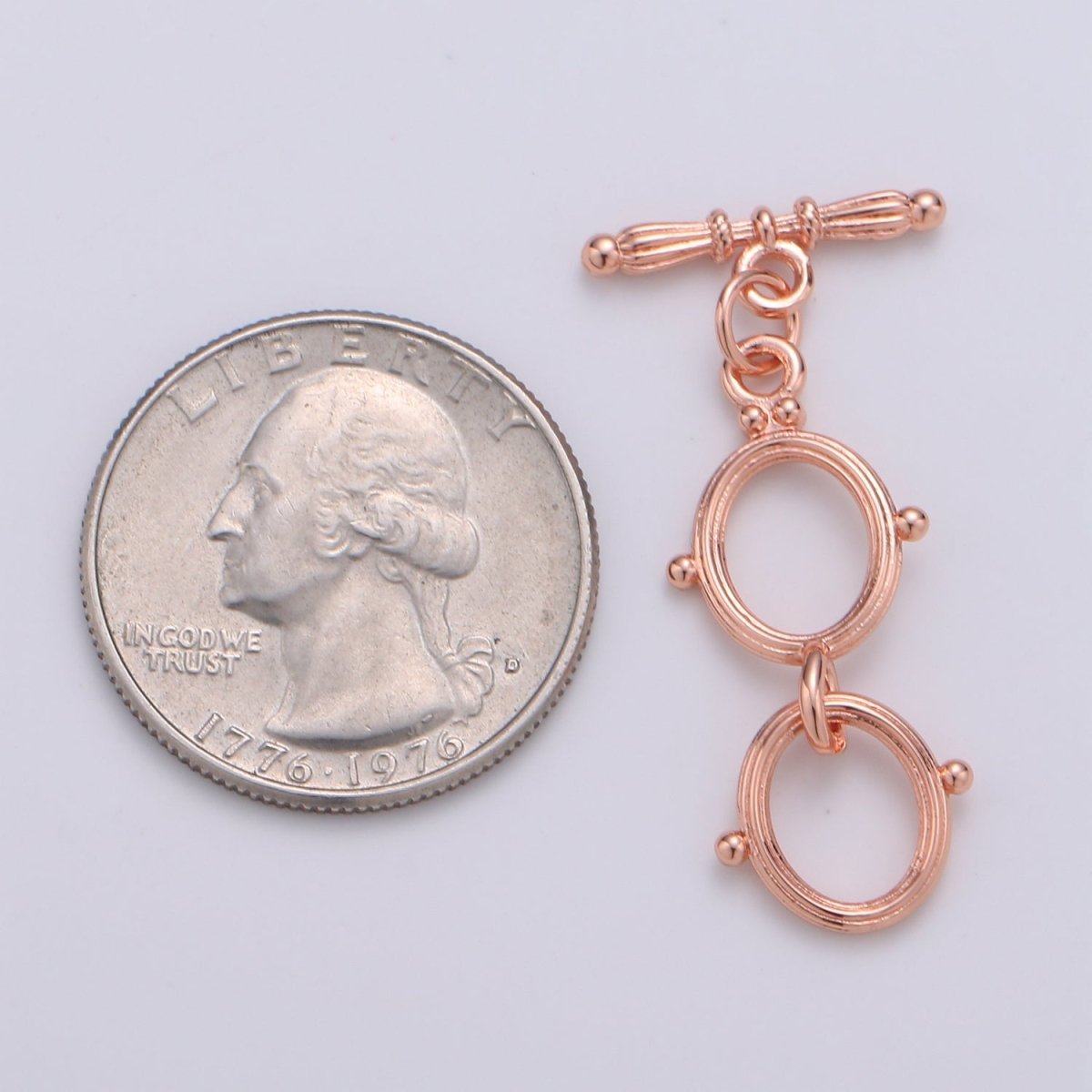 Gold Buoy Toggle Clasp with Jumpring Ship Sailor Clasp Gold Filled Toggle Clasp L-096~L-099 - DLUXCA