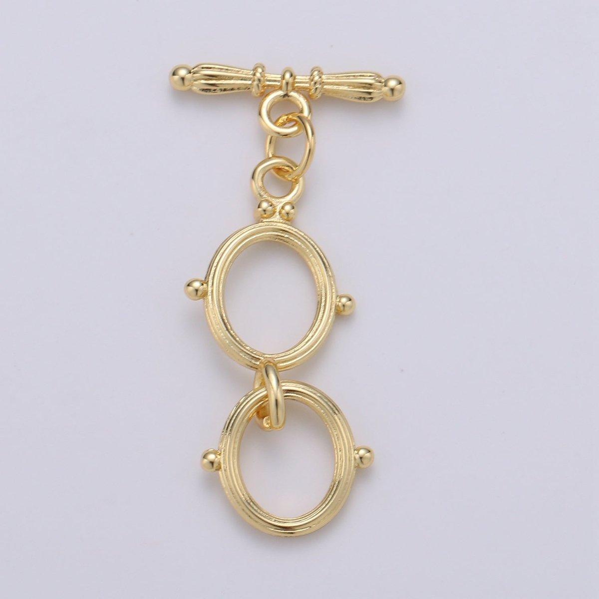 Gold Buoy Toggle Clasp with Jumpring Ship Sailor Clasp Gold Filled Toggle Clasp L-096~L-099 - DLUXCA