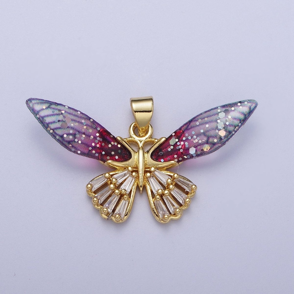 Gold Butterfly Pendant Magical Dream Mariposa Charm H-664 H-665 - DLUXCA