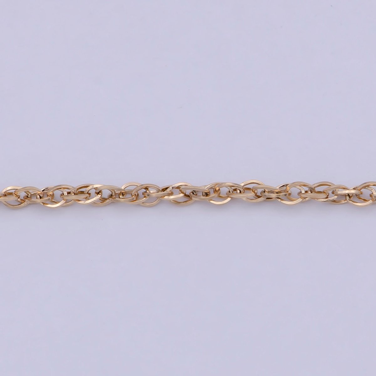 Gold Cable Link Necklace Simple Gold Necklace, Layering Chain and Link Gold Chain for DIY Jewelry | WA-763 Clearance Pricing - DLUXCA