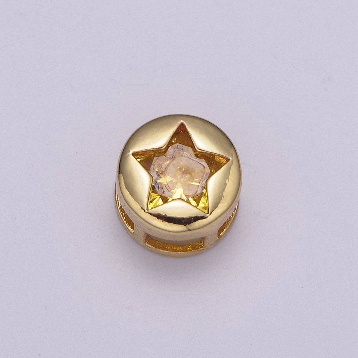 Gold Christmas Bead Spacer For Bracelet Making - Christmas Jewelry Supplies Gift - Santa Raindeer Bow Christmas Tree Star Snowflake Heart Bead with Cubic Zirconia B-766 to B-772 - DLUXCA