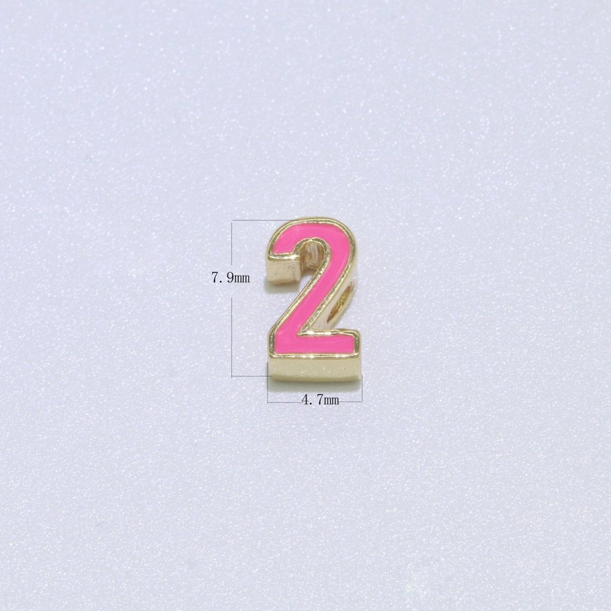 Gold Enamel Number Bead charm Personalized Beaded Colorful Bracelet Custom Year Age Numerical Bracelet for Jewelry Making Supply 8mm,10mm M-077-M-096 - DLUXCA