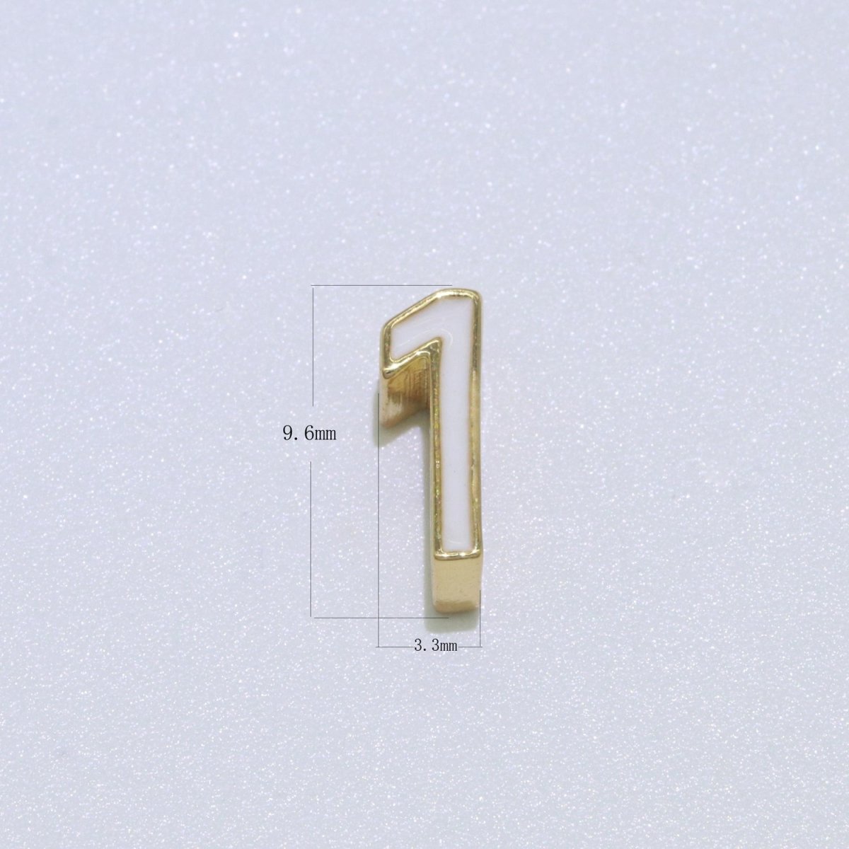 Gold Enamel Number Bead charm Personalized Beaded Colorful Bracelet Custom Year Age Numerical Bracelet for Jewelry Making Supply 8mm,10mm M-077-M-096 - DLUXCA