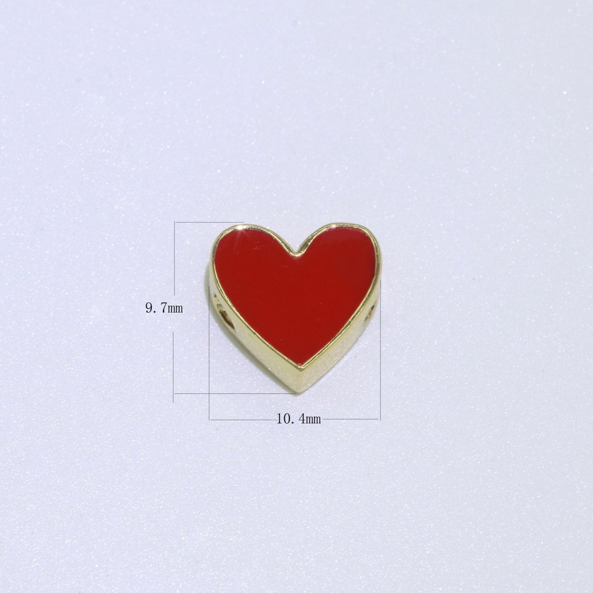 Gold Enamel Spacer Beads, Symbol Beads, Ampersand Beads Heart Star Pink Red Enamel Beads for Bracelet Necklace Component 8mm,10mm B-516 to B-527 - DLUXCA