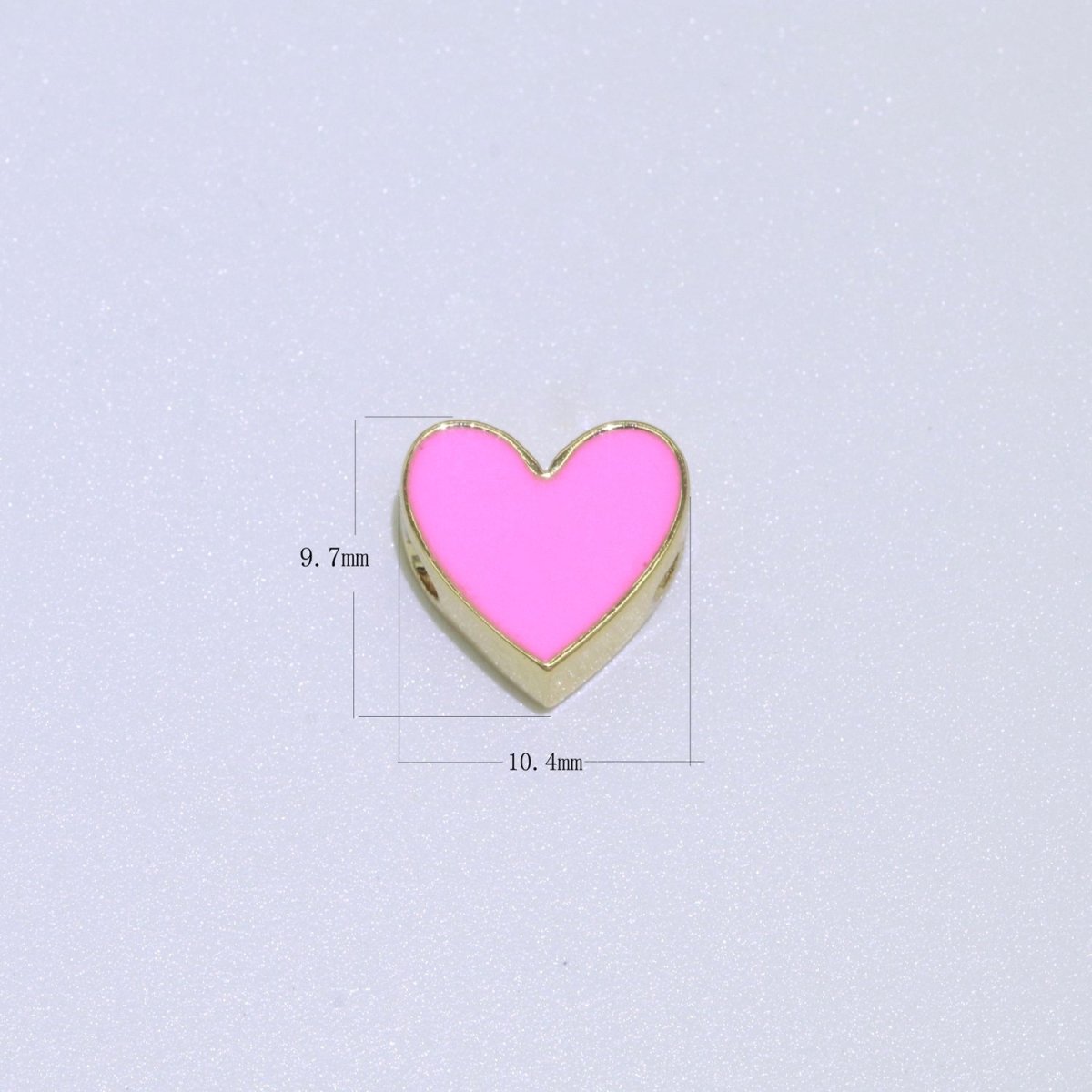 Gold Enamel Spacer Beads, Symbol Beads, Ampersand Beads Heart Star Pink Red Enamel Beads for Bracelet Necklace Component 8mm,10mm B-516 to B-527 - DLUXCA