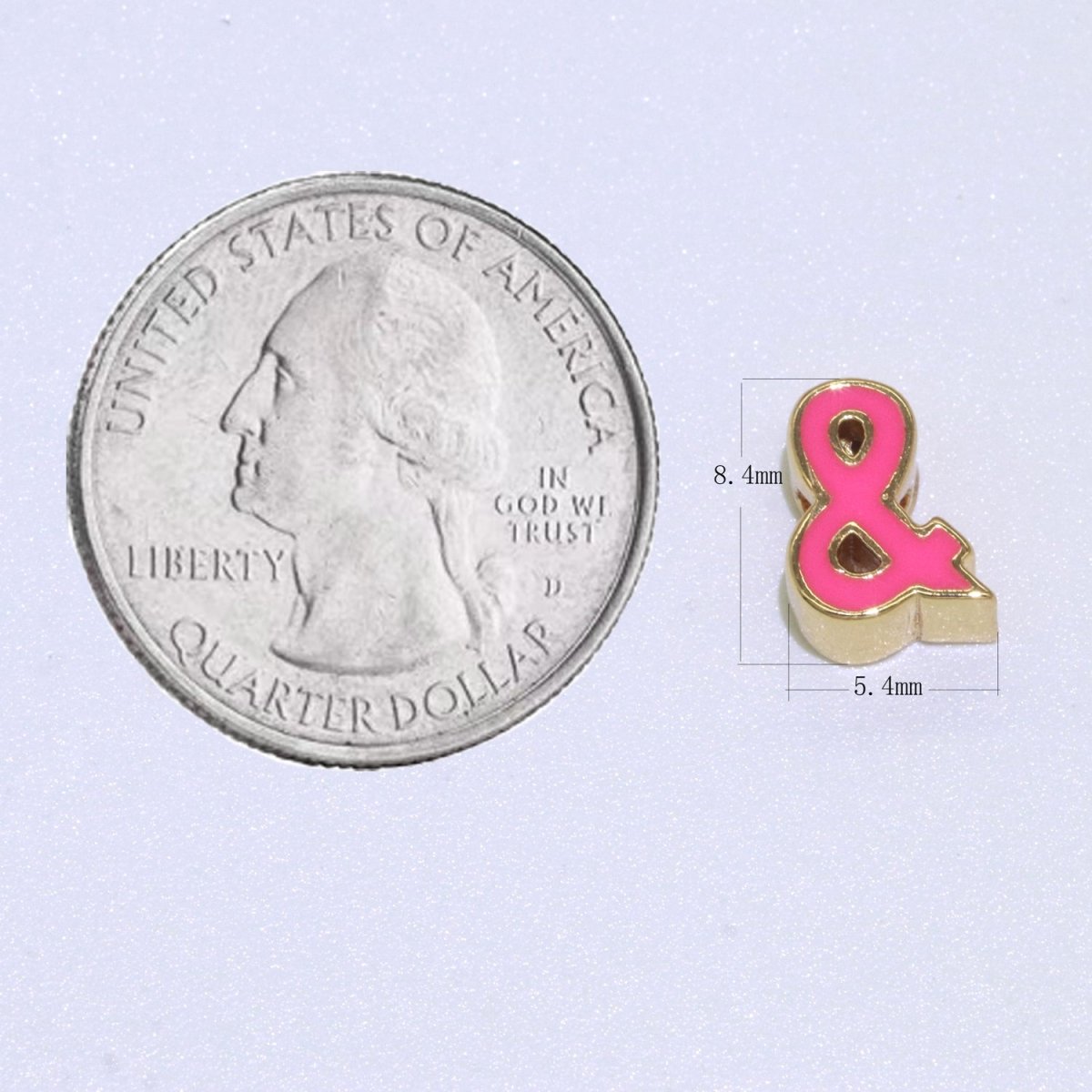 Gold Enamel Spacer Beads, Symbol Beads, Ampersand Beads Heart Star Pink Red Enamel Beads for Bracelet Necklace Component 8mm,10mm B-516 to B-527 - DLUXCA