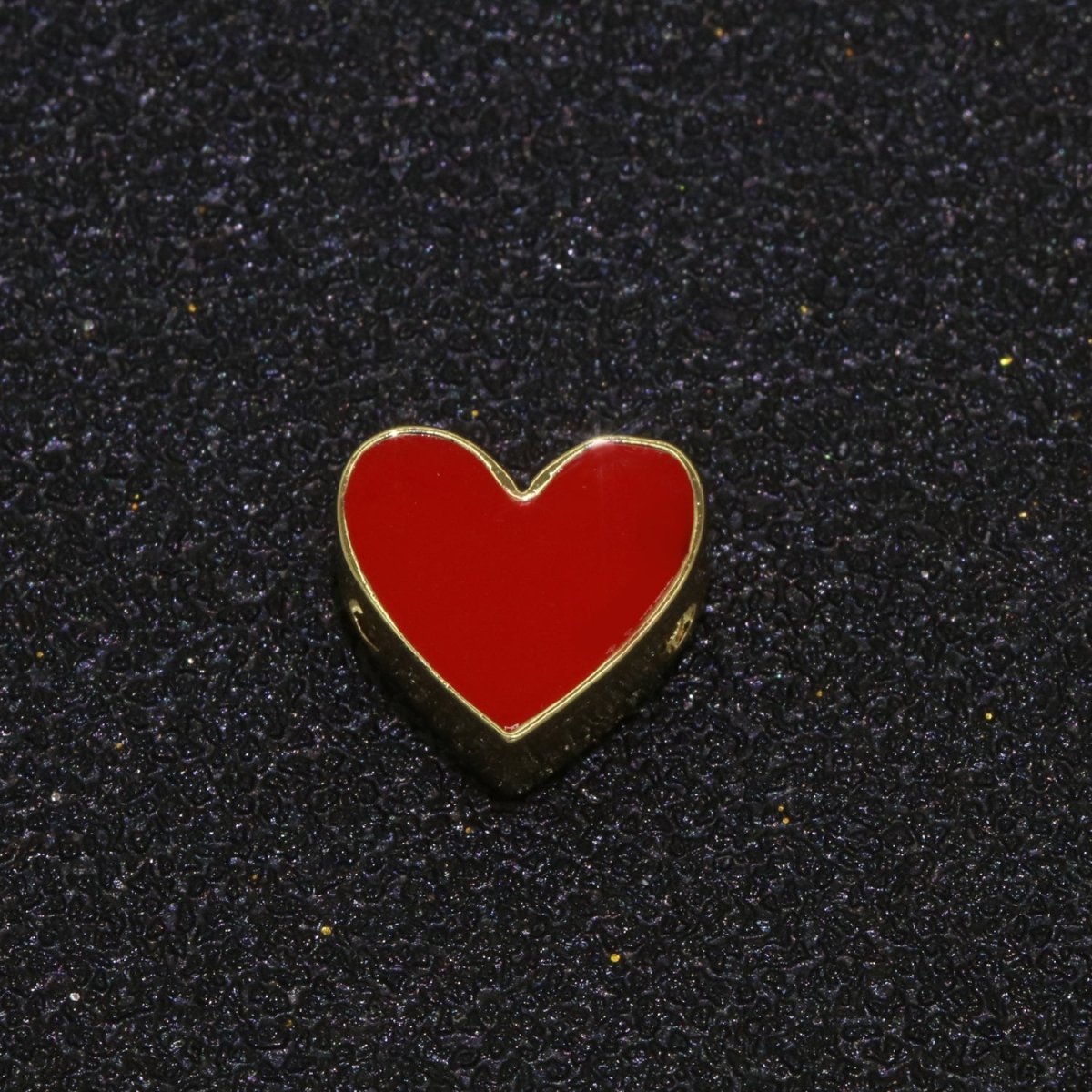 Gold Enamel Spacer Beads, Symbol Beads, Ampersand Beads Heart Star Pink Red Enamel Beads for Bracelet Necklace Component 8mm,10mm B-516 to B-527 - DLUXCA