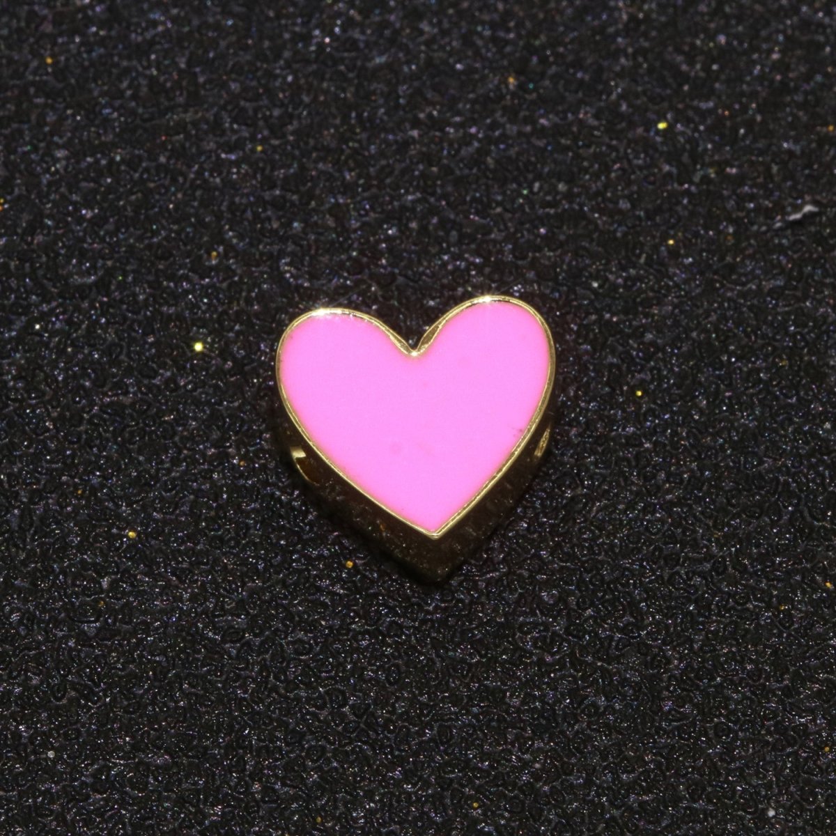 Gold Enamel Spacer Beads, Symbol Beads, Ampersand Beads Heart Star Pink Red Enamel Beads for Bracelet Necklace Component 8mm,10mm B-516 to B-527 - DLUXCA