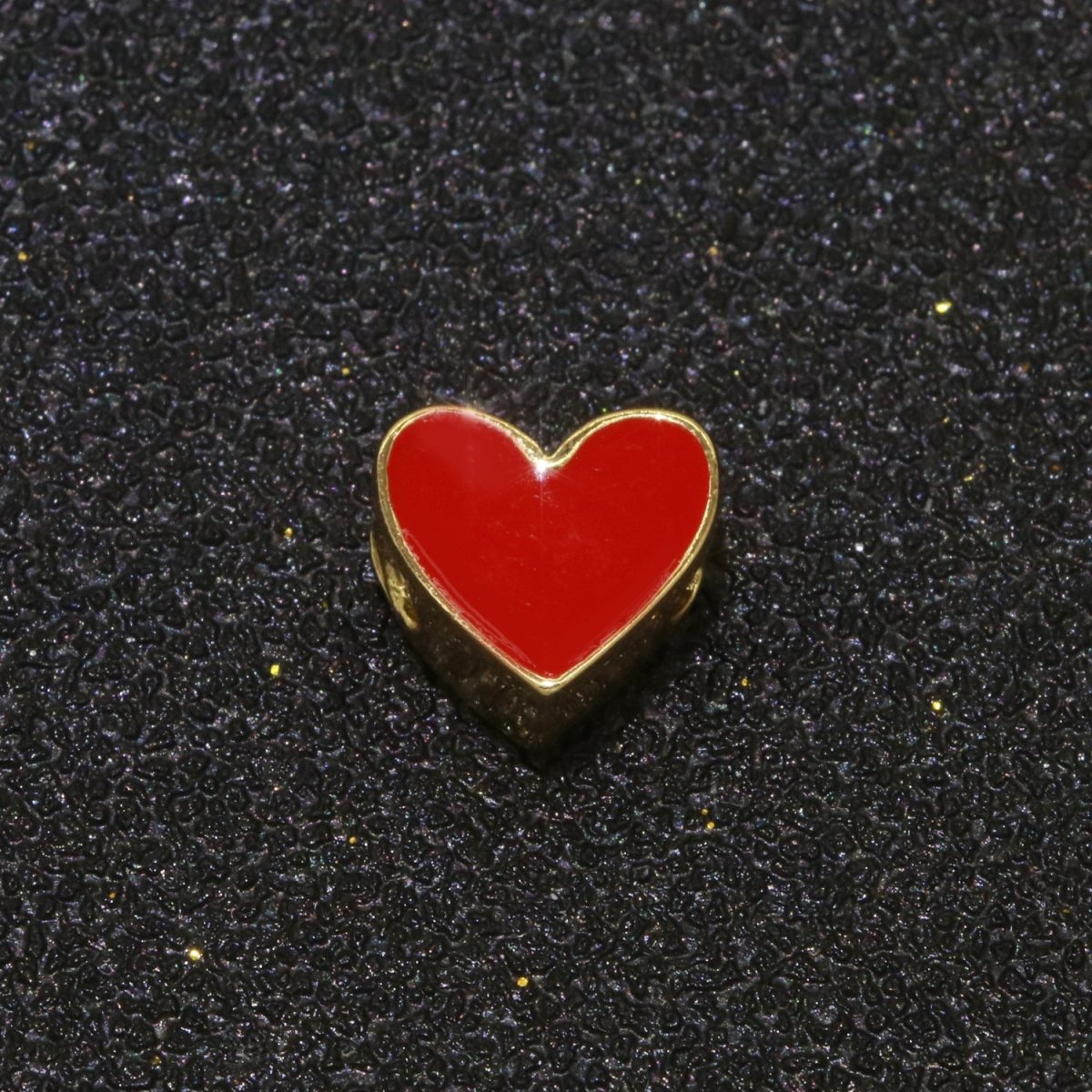 Gold Enamel Spacer Beads, Symbol Beads, Ampersand Beads Heart Star Pink Red Enamel Beads for Bracelet Necklace Component 8mm,10mm B-516 to B-527 - DLUXCA