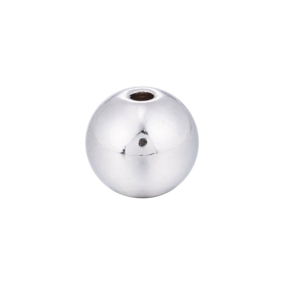 Gold Filled 10mm Round Minimalist Spacer Bead in Gold & Silver | B-006 B-007 - DLUXCA