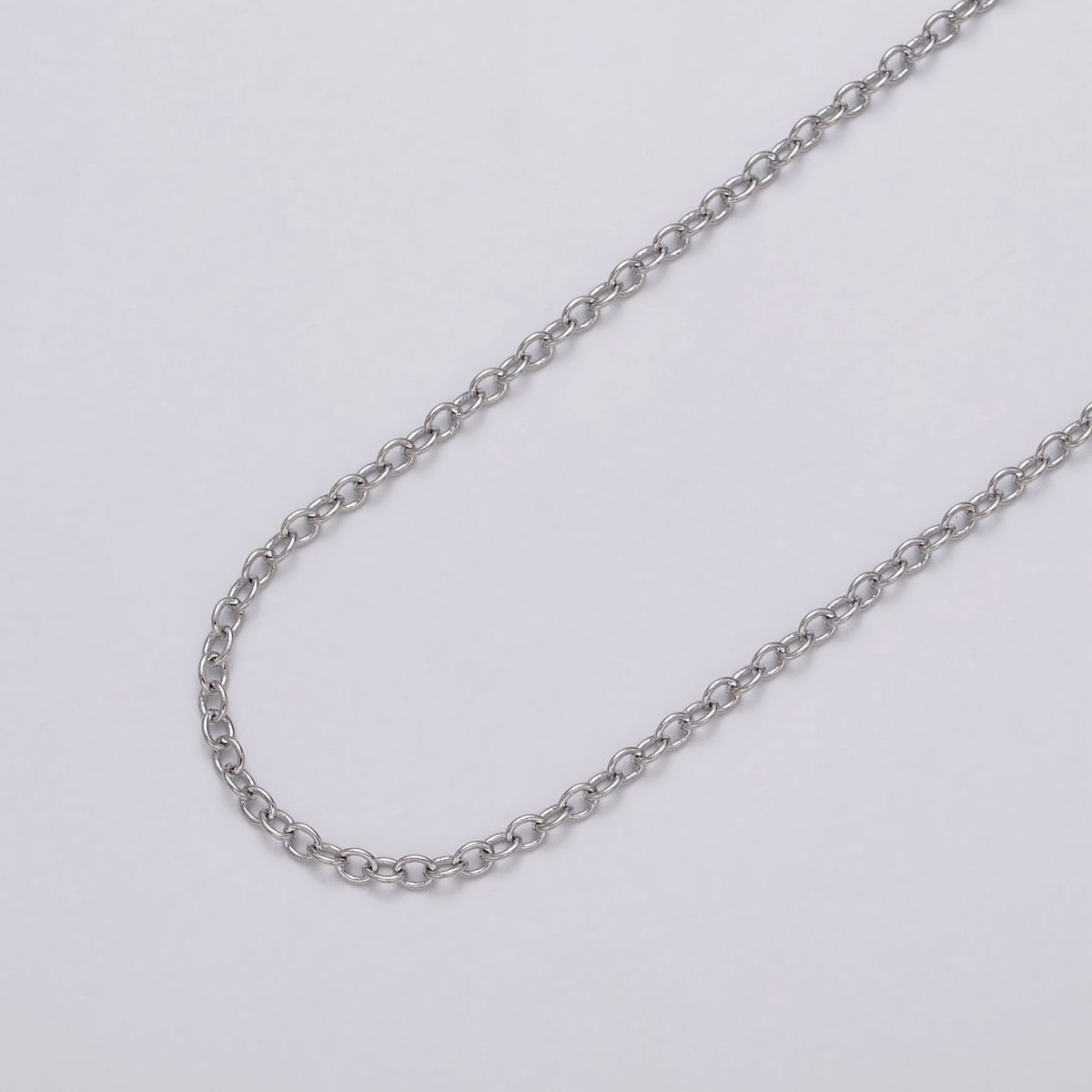 Gold Filled 2.2mm Cable Minimalist Dainty Unfinished Chain by Yard in Gold & Silver | ROLL-1036, ROLL-1099 Clearance Pricing - DLUXCA