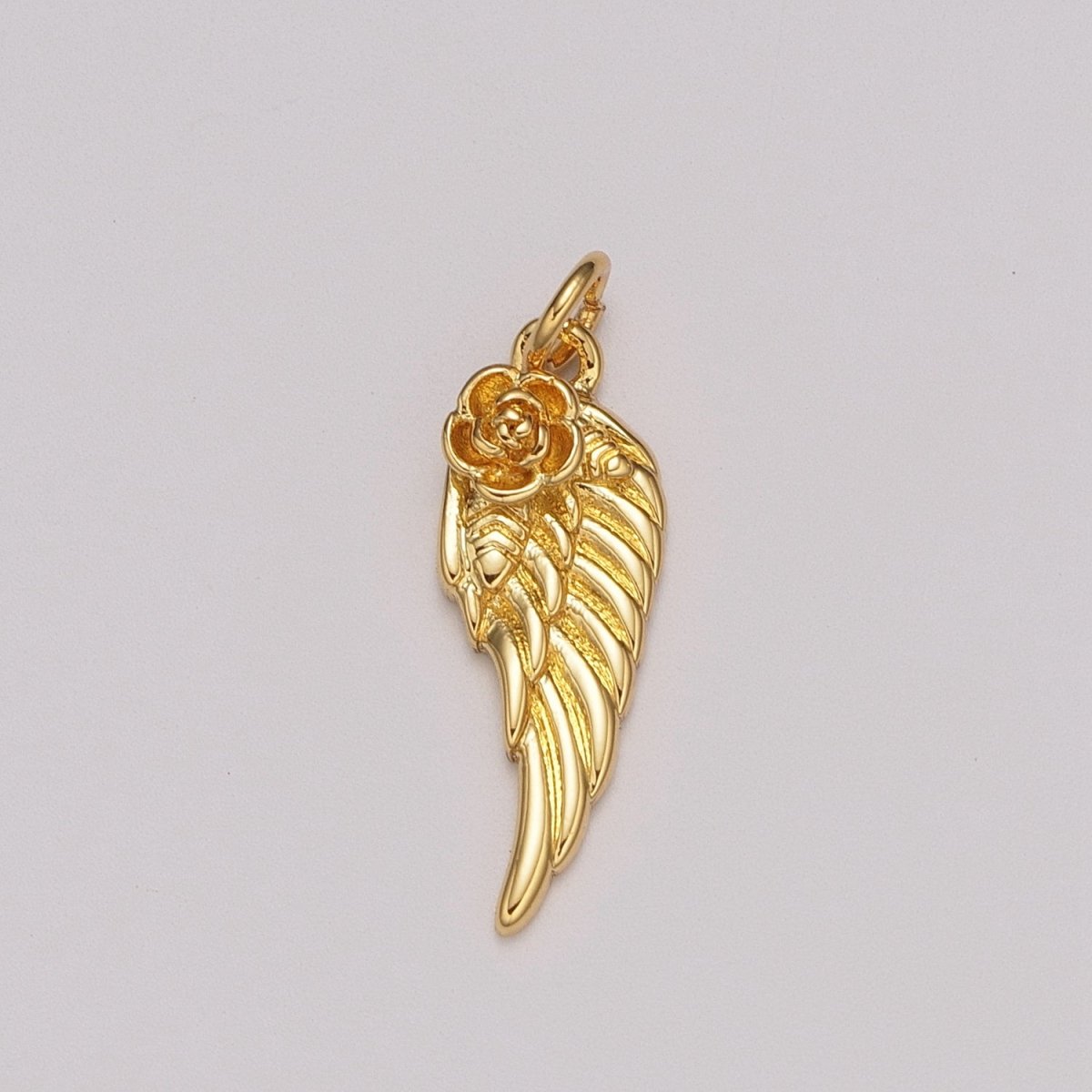 Gold Filled Angel Wing Charm add on charm for Bracelet Necklace Earring Supply M-888 - DLUXCA