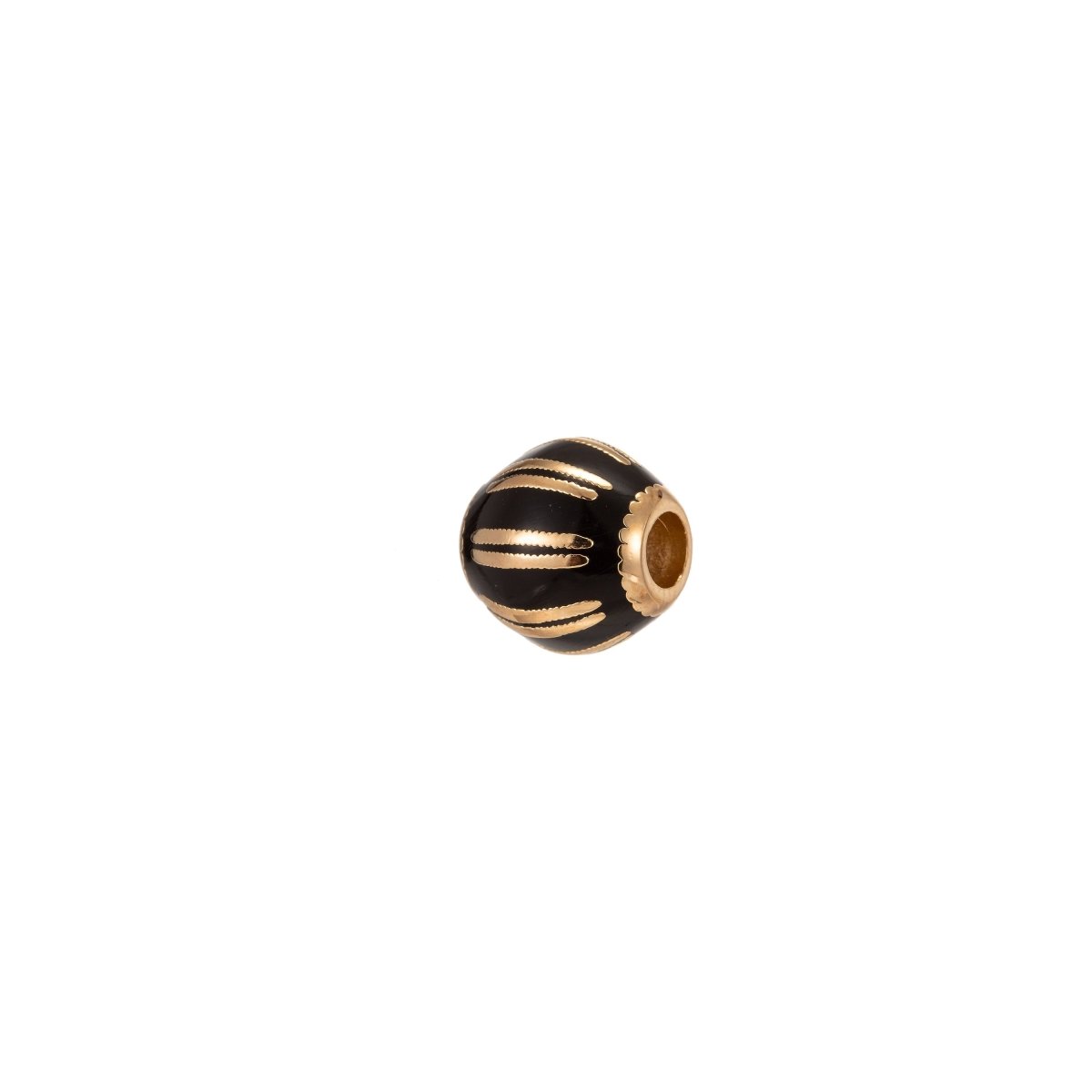 Gold Filled Beads Spacer Beads, for DIY Jewelry Making European Charms Beaded Bracelet, Bead Size 10x10mm Hole 2mm B-187 - DLUXCA