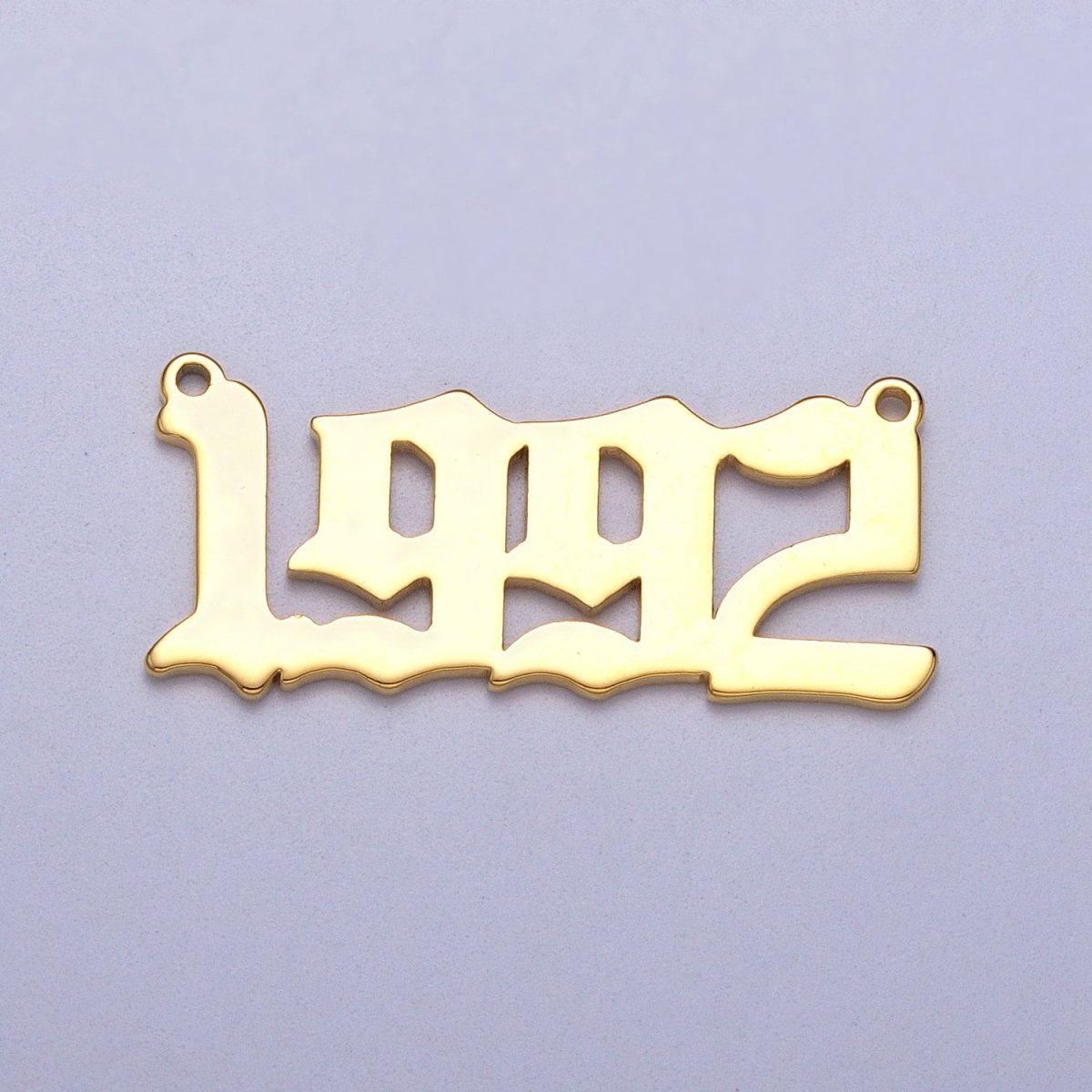 Gold Filled Birth Year Charm Connector Birthday Number Anniversary Old English Number Link Connector for Necklace Bracelet Component Y-690 ~ Y-700 - DLUXCA