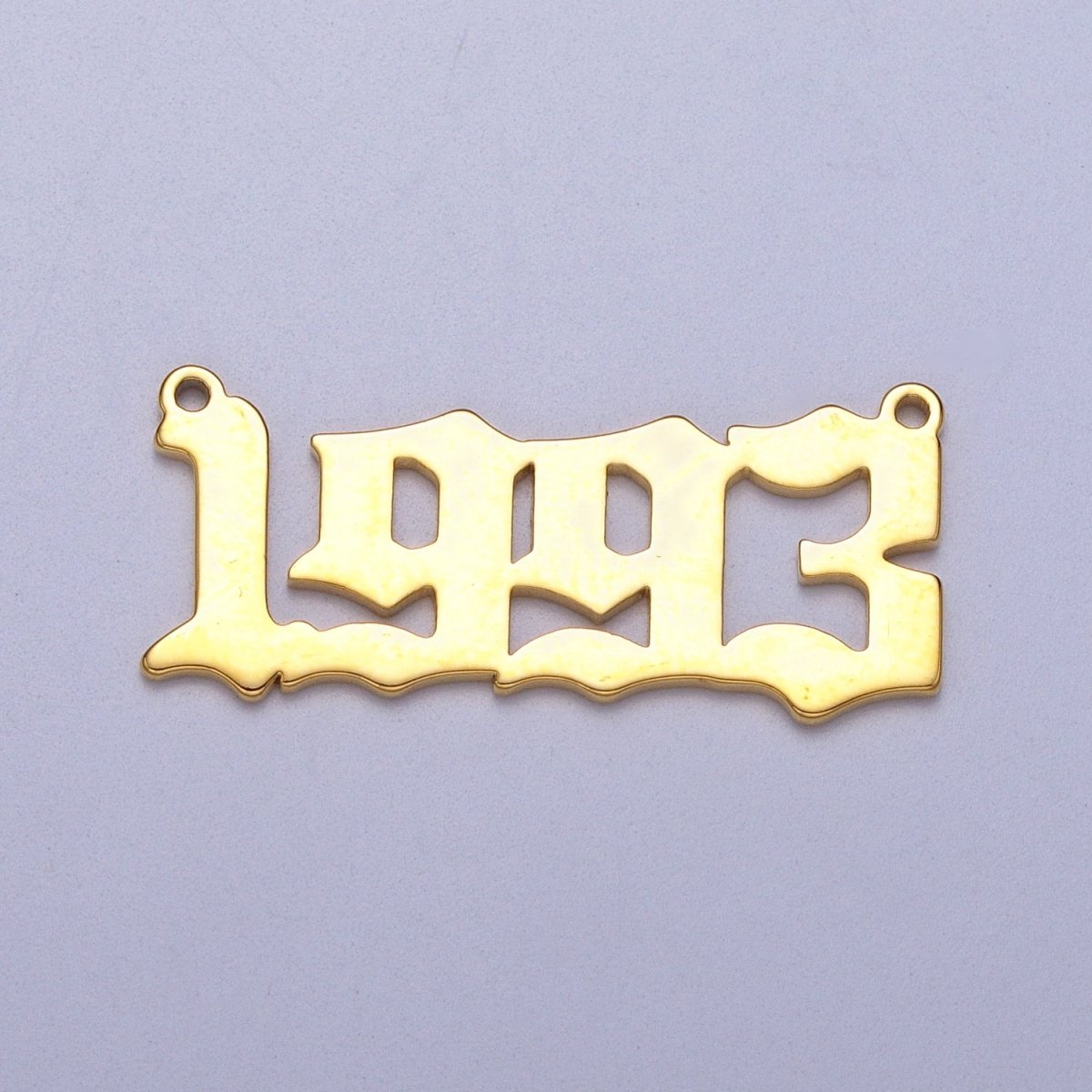 Gold Filled Birth Year Charm Connector Birthday Number Anniversary Old English Number Link Connector for Necklace Bracelet Component Y-690 ~ Y-700 - DLUXCA