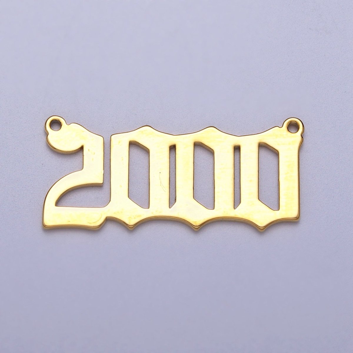 Gold Filled Birth Year Charm Connector Birthday Number Anniversary Old English Number Link Connector for Necklace Bracelet Component Y-690 ~ Y-700 - DLUXCA