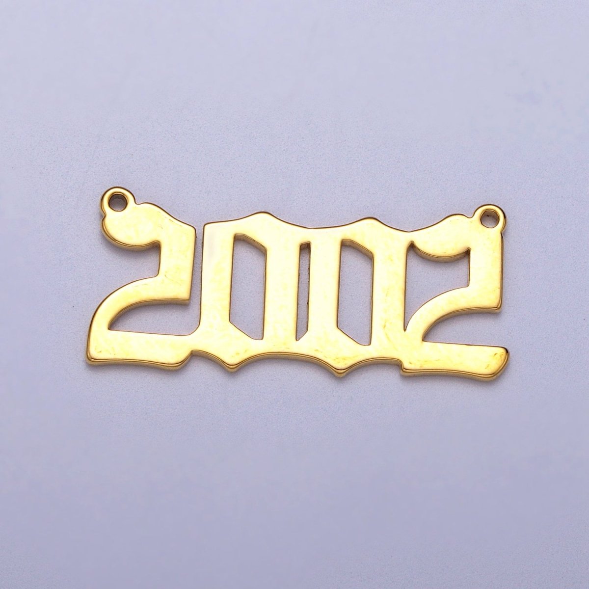 Gold Filled Birth Year Charm Connector Birthday Number Anniversary Old English Number Link Connector for Necklace Bracelet Component Y-690 ~ Y-700 - DLUXCA