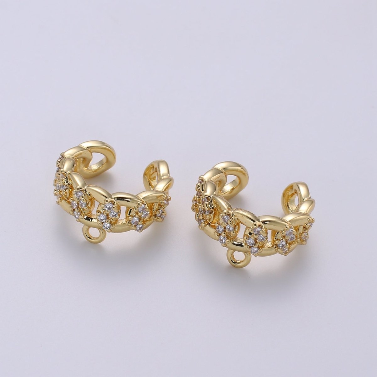 Gold Filled Chain Earcuffs For DIY Earcuffs L-289~L-290 - DLUXCA