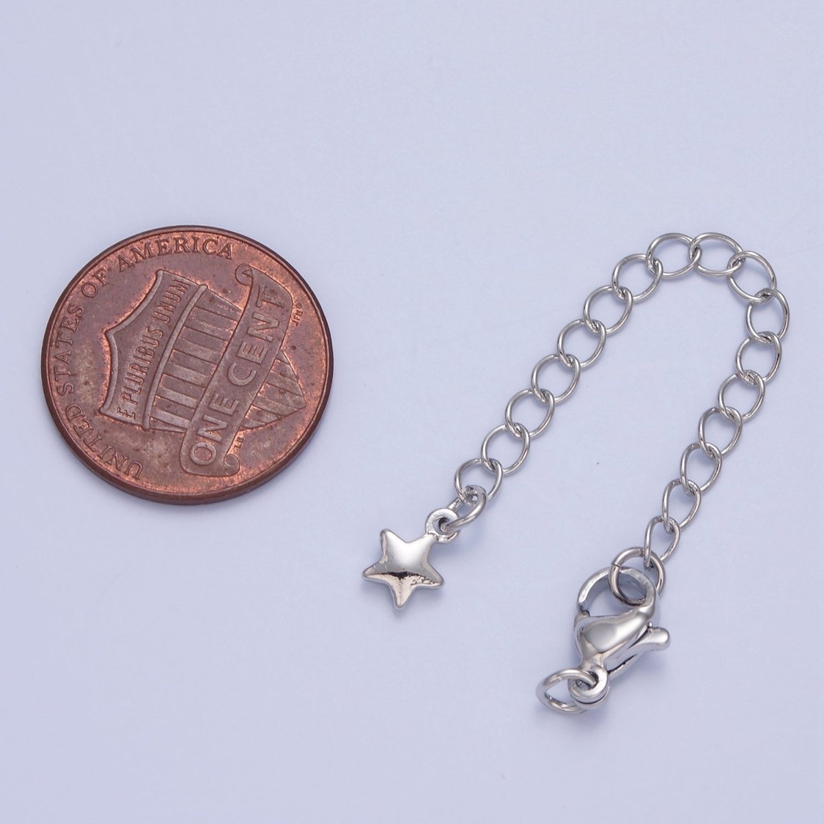 Gold Filled Chain Extender Celestial Star Lobster Clasps Closure Set Supply in Gold & Silver L-743 L-776 - DLUXCA