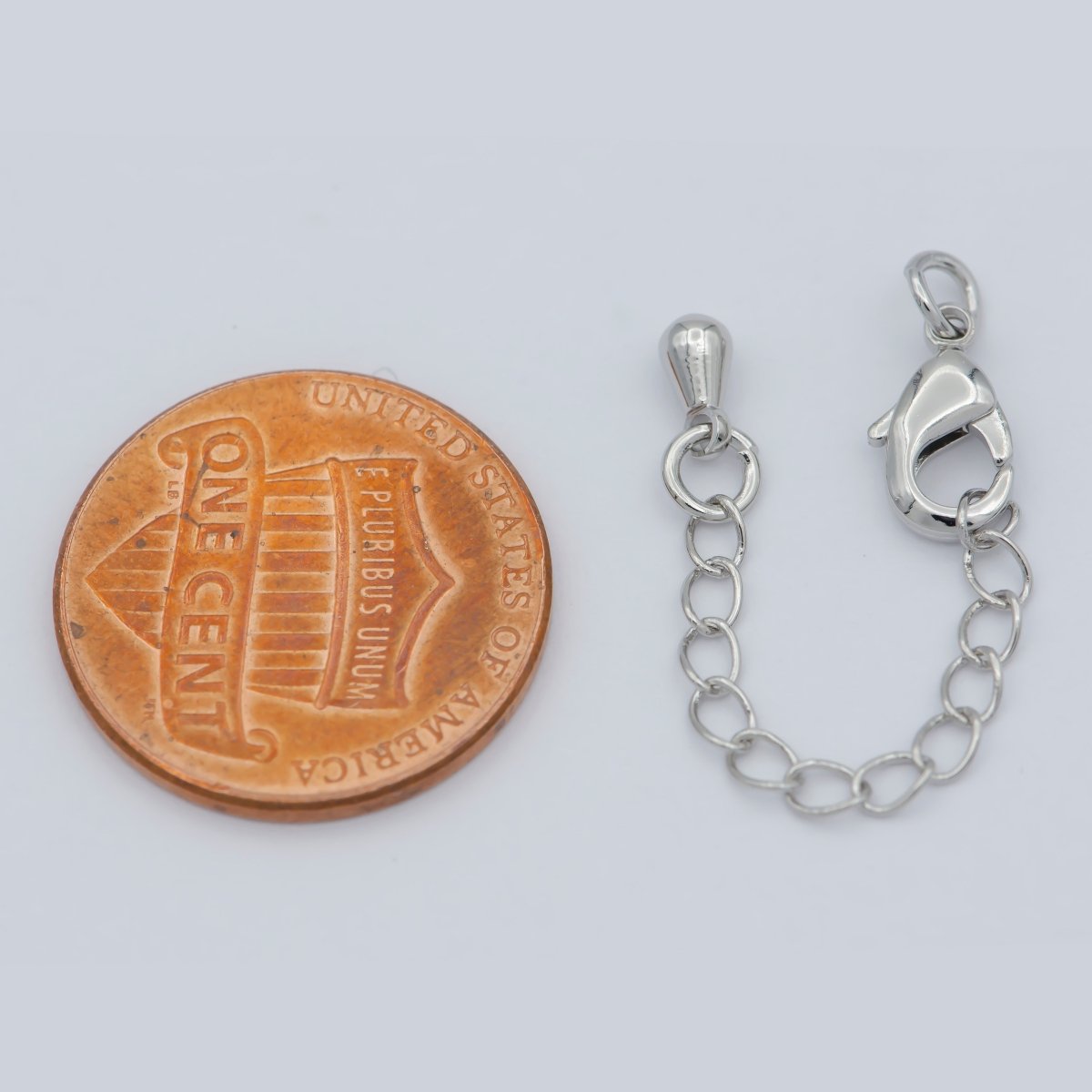 Gold Filled Chain Extender For Necklace Bracelet Supply Component Findings Extenders Lobster Claw Clasps With Silver Extender Chain L-465 L-466 - DLUXCA