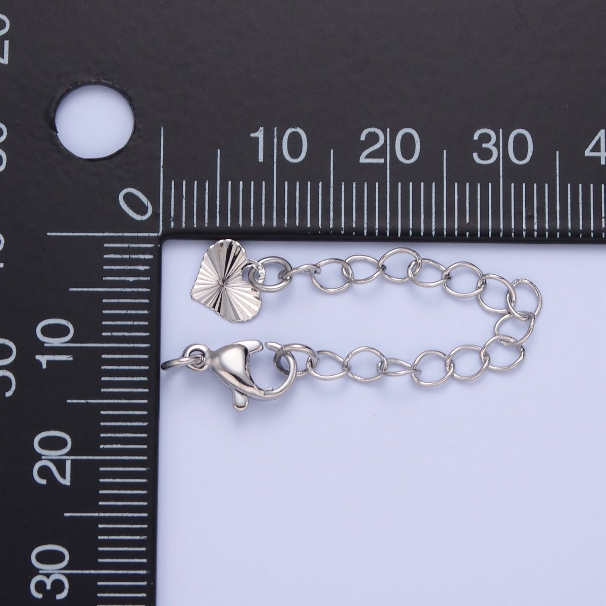 Gold Filled Chain Extender Sunburst Heart Lobster Clasps Closure Set Supply in Gold & Silver L-742 L-777 - DLUXCA