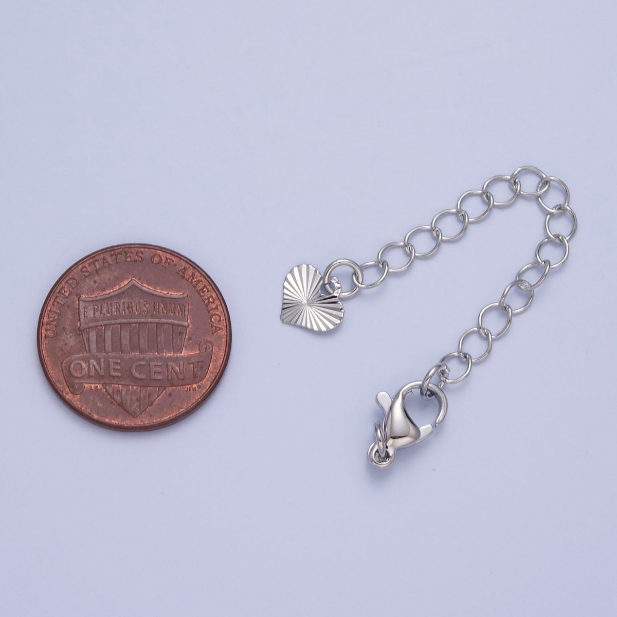 Gold Filled Chain Extender Sunburst Heart Lobster Clasps Closure Set Supply in Gold & Silver L-742 L-777 - DLUXCA