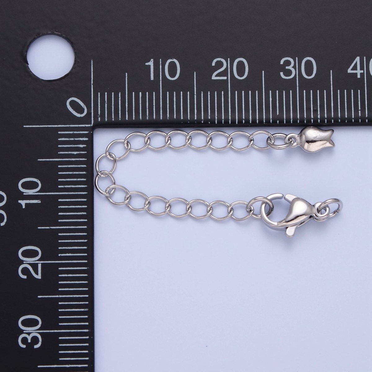 Gold Filled Chain Extender Tulip Flower Lobster Clasps Closure Set Supply in Gold & Silver L-741 L-778 - DLUXCA