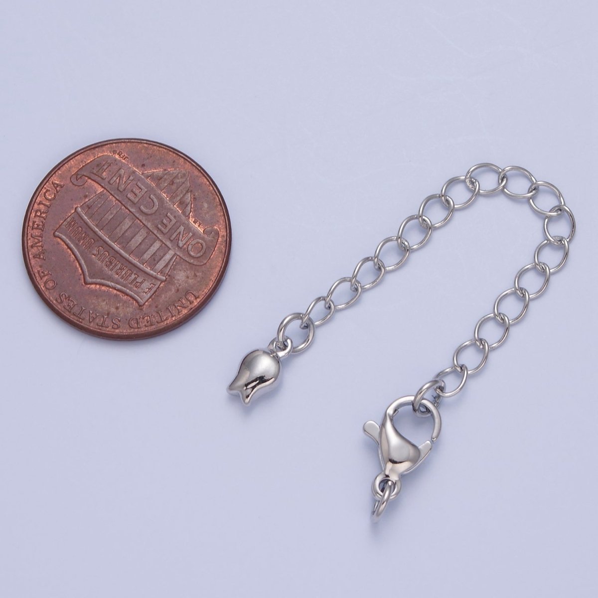 Gold Filled Chain Extender Tulip Flower Lobster Clasps Closure Set Supply in Gold & Silver L-741 L-778 - DLUXCA