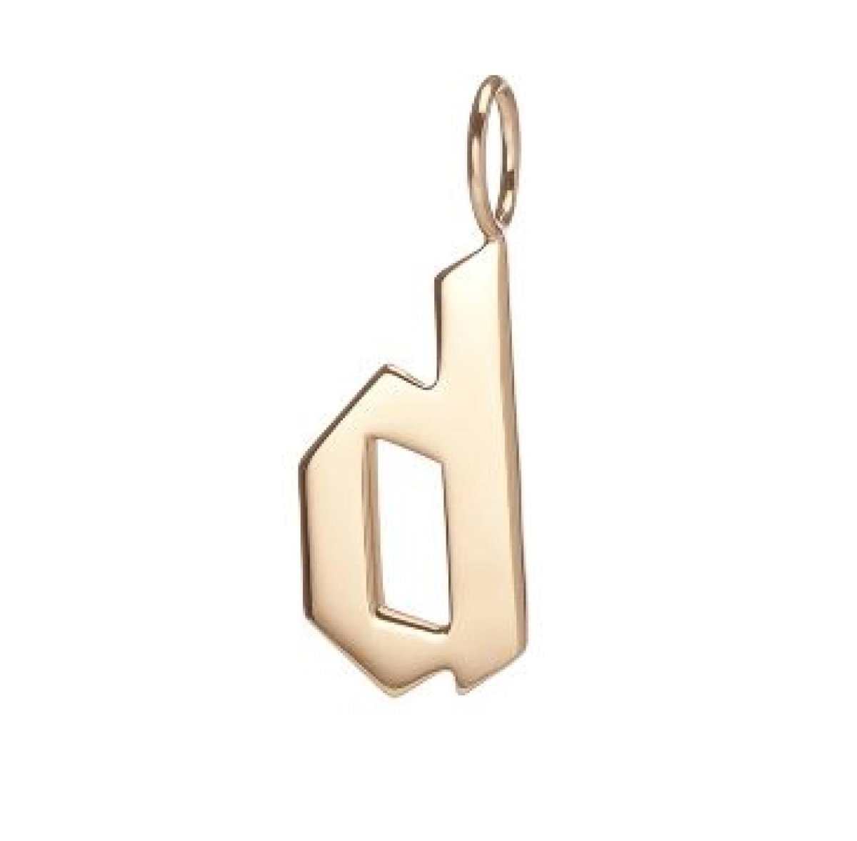 Gold Filled Charm Personalized Gotic Initial Letter Charm Necklace, Custom Old English Font Style, Delicate Initial Necklace For Women Men (Small) | A-213 to A238, A-240 to A-265 - DLUXCA