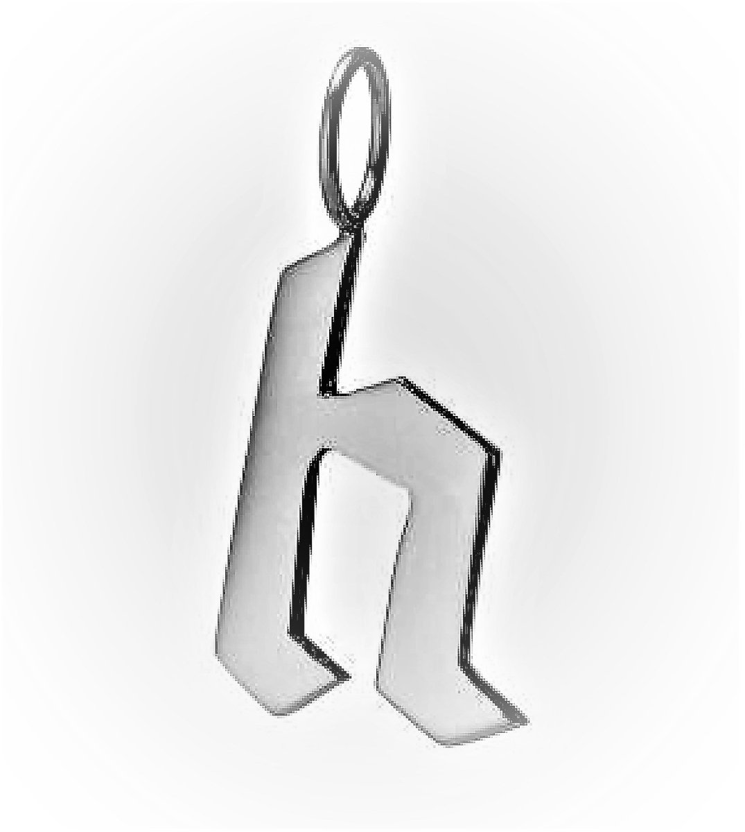 Gold Filled Charm Personalized Gotic Initial Letter Charm Necklace, Custom Old English Font Style, Delicate Initial Necklace For Women Men (Small) | A-213 to A238, A-240 to A-265 - DLUXCA